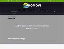 Tablet Screenshot of komovi.org.me